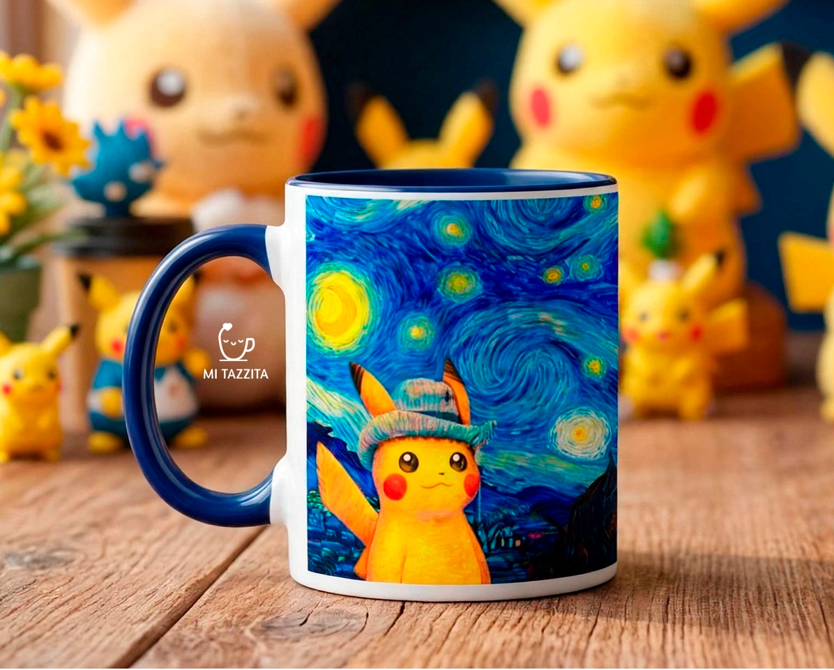 Taza Pikachu Van Gogh | Tazas Pokémon