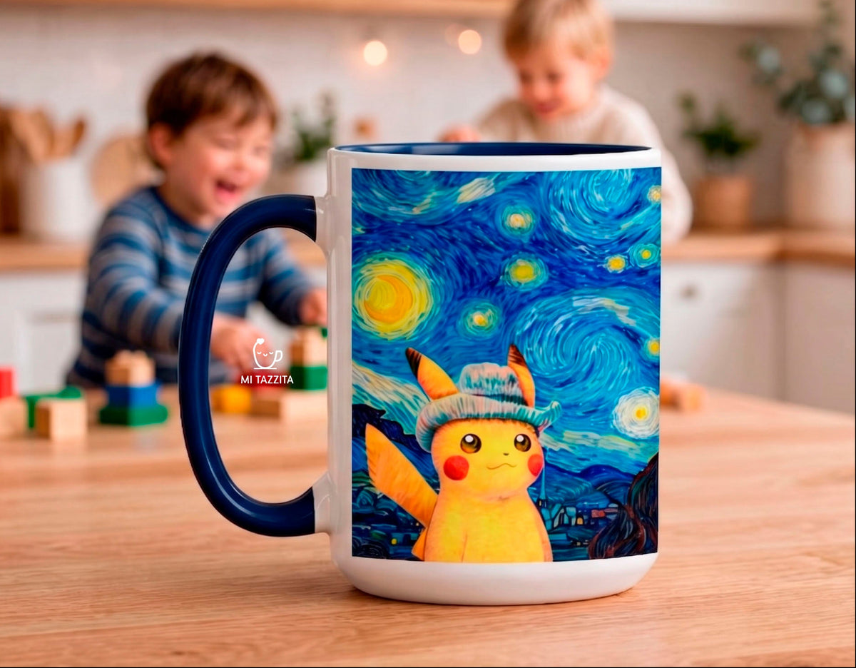 Taza Pikachu Van Gogh | Tazas Pokémon