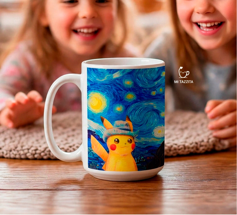 Taza Pikachu Van Gogh | Tazas Pokémon