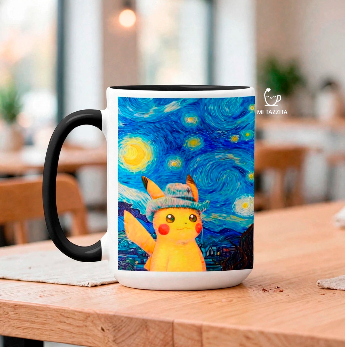 Taza Pikachu Van Gogh | Tazas Pokémon