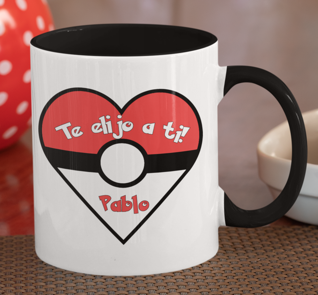 Taza Pokemón, te elijo a ti! - Taza San Valentín para parejas
