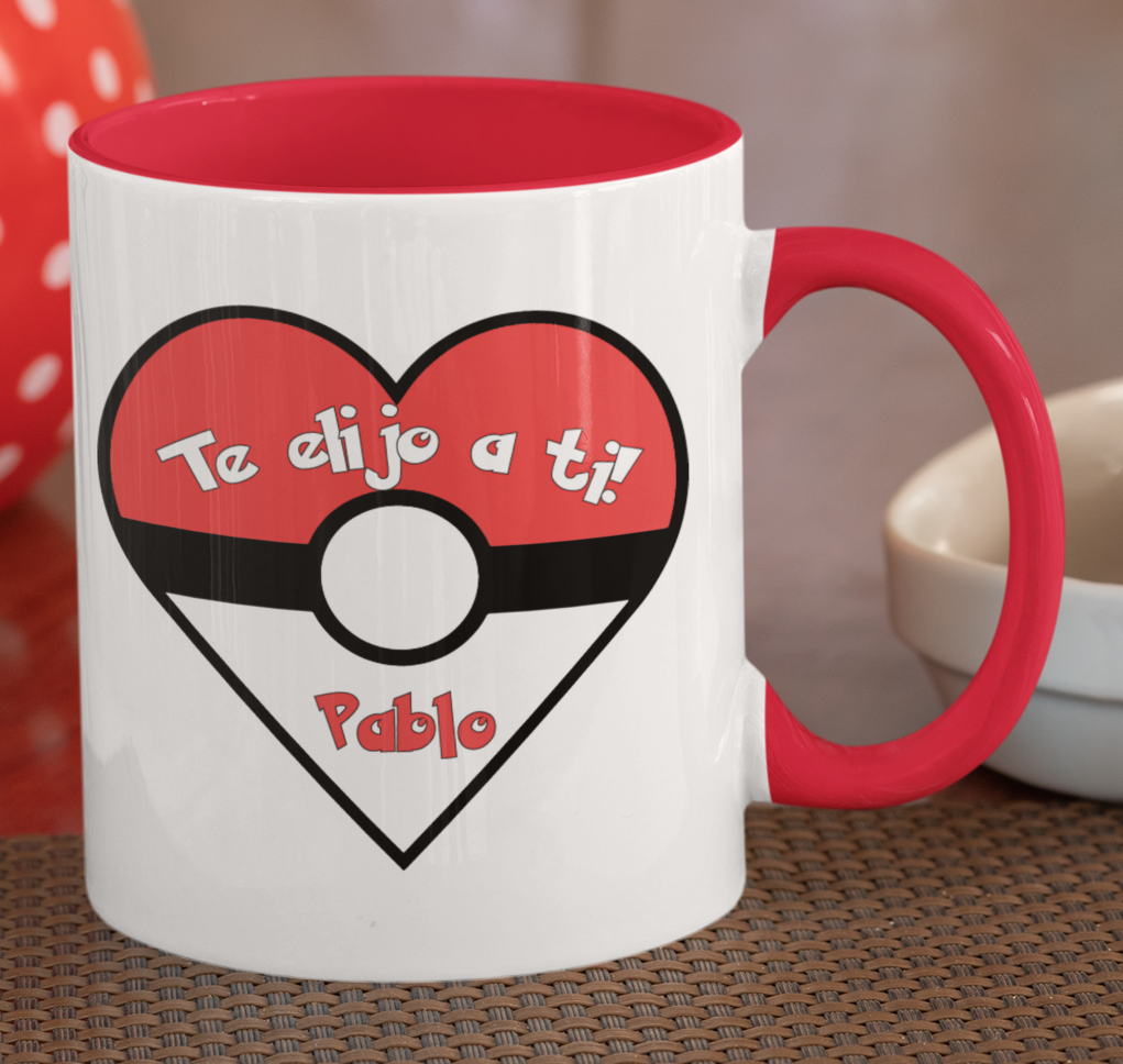 Taza Pokemón, te elijo a ti! - Taza San Valentín para parejas