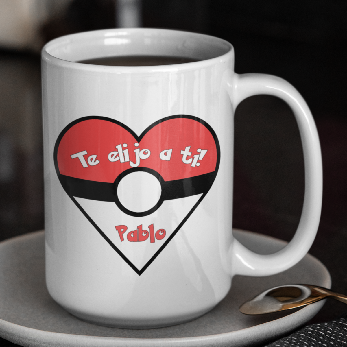 Taza Pokemón, te elijo a ti! - Taza San Valentín para parejas