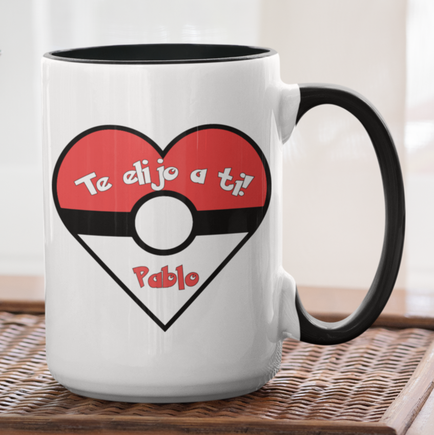 Taza Pokemón, te elijo a ti! - Taza San Valentín para parejas