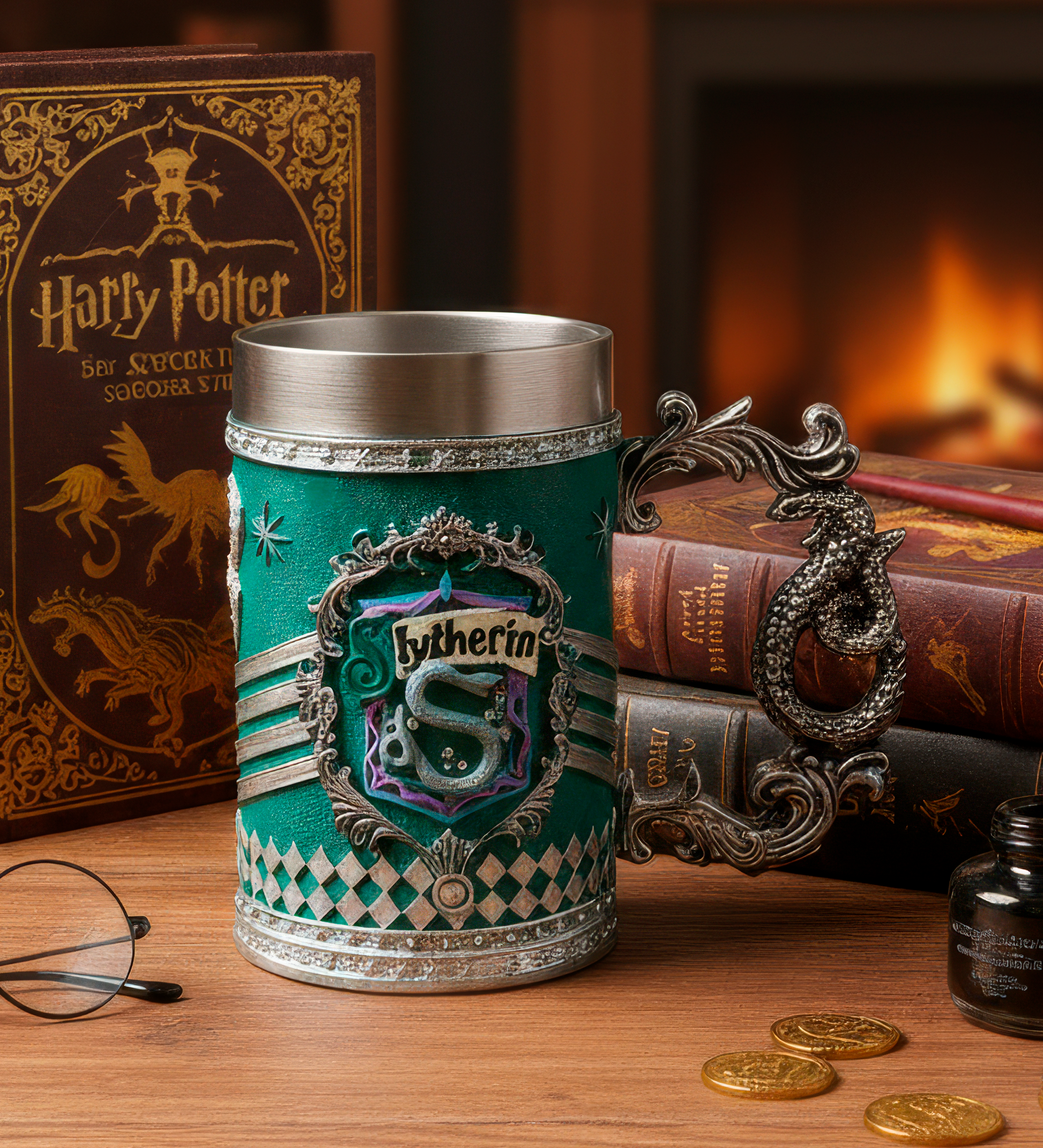 Grande Taza/Chop de Slytherin - Tazas Harry Potter 