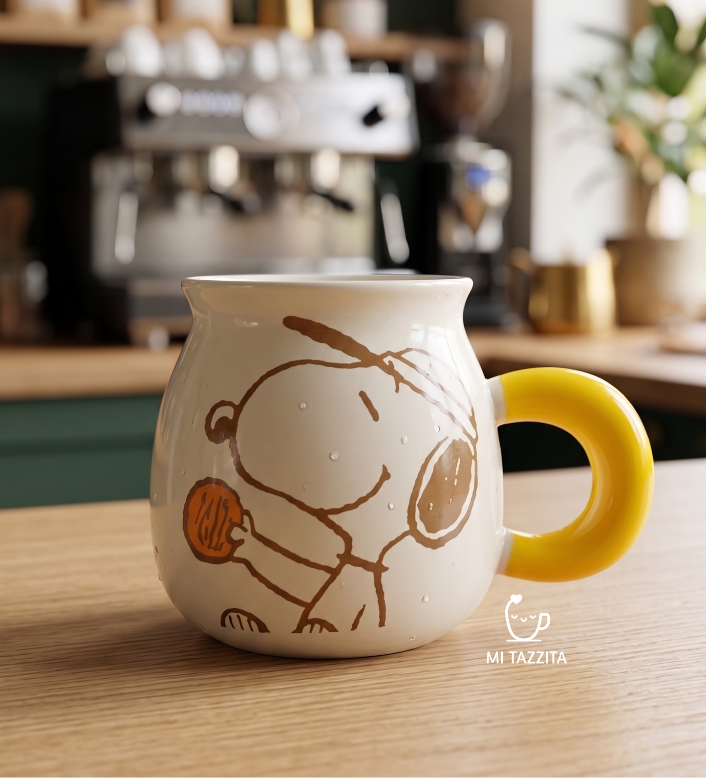 Taza Snoopy con Tapa del Personaje y Sorbete | Tazas de Snoopy