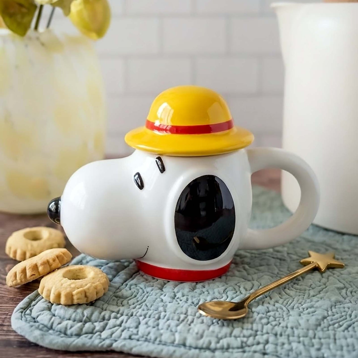 Taza Snoopy estilo One Piece - Edición Limitada