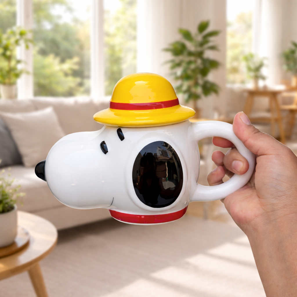 Taza Snoopy estilo One Piece - Edición Limitada