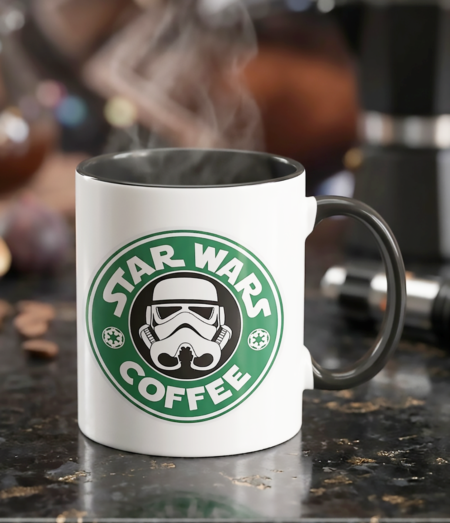 Taza Star Wars Coffee | Taza Star Wars | Taza Blanca y Negra de 11 oz