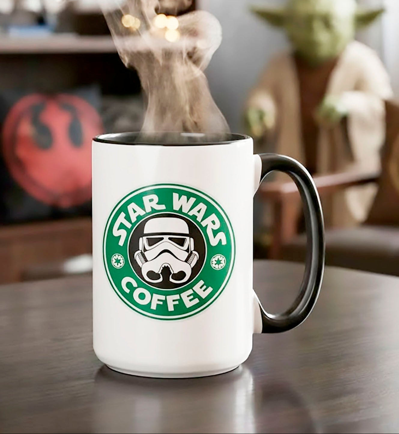 Taza Star Wars Coffee | Taza Star Wars | Taza Blanca y Negra de 15 oz