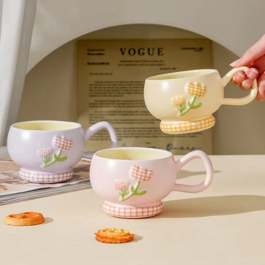 Taza Tipo Bowl de Tulipanes1