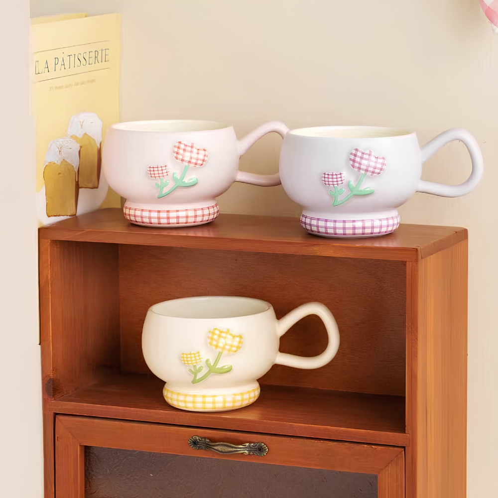 Taza Tipo Bowl de Tulipanes13