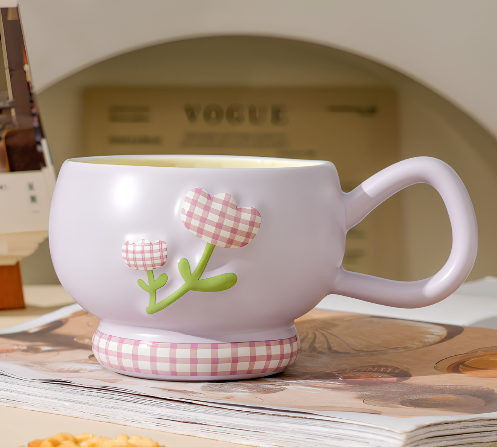 Taza Tipo Bowl de Tulipanes3