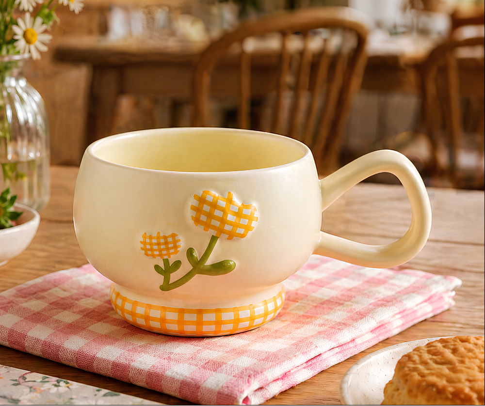 Taza Tipo Bowl de Tulipanes8