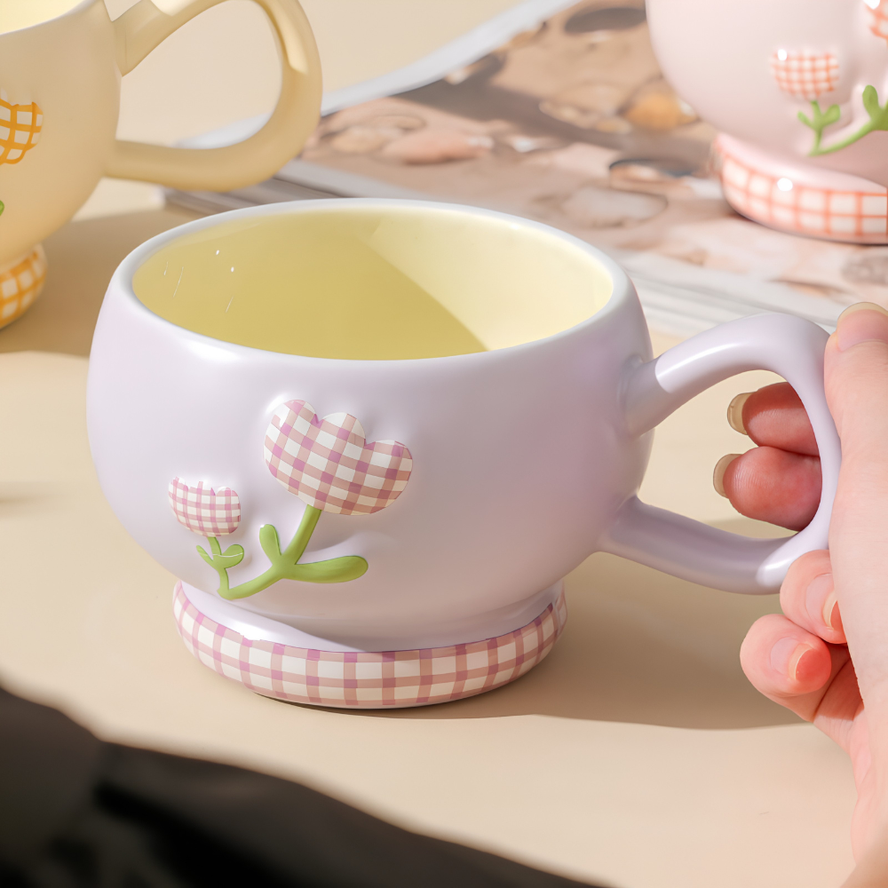 Taza Tipo Bowl de Tulipanes9
