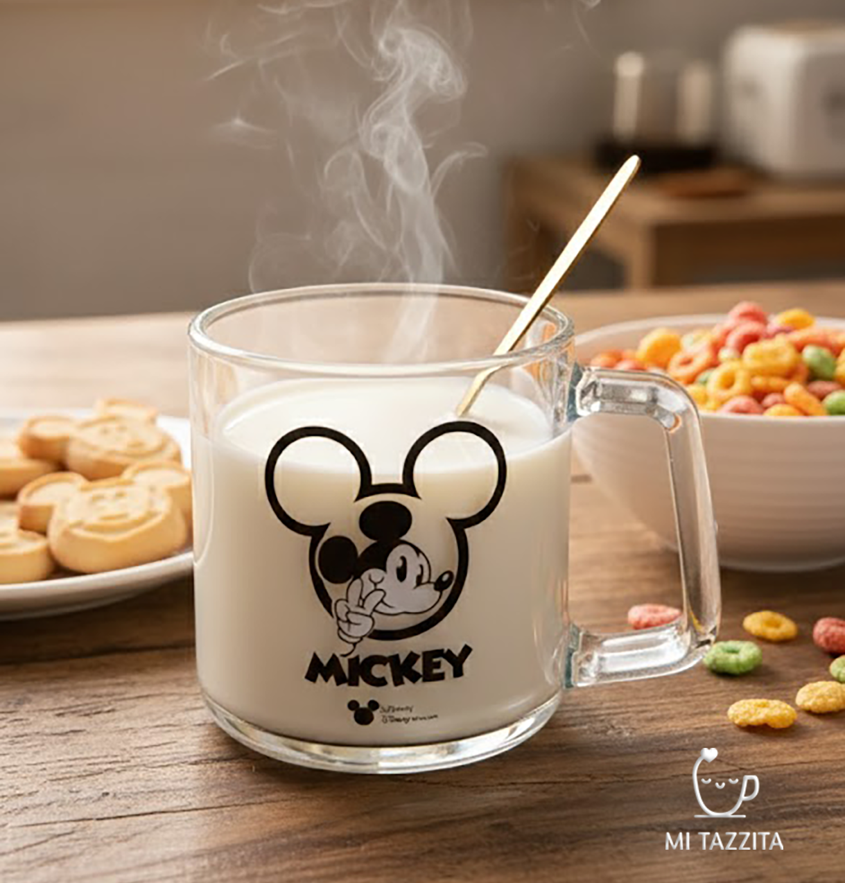 Taza Transparente de Mickey Mouse - Tazas Mickey & Minnie Mouse