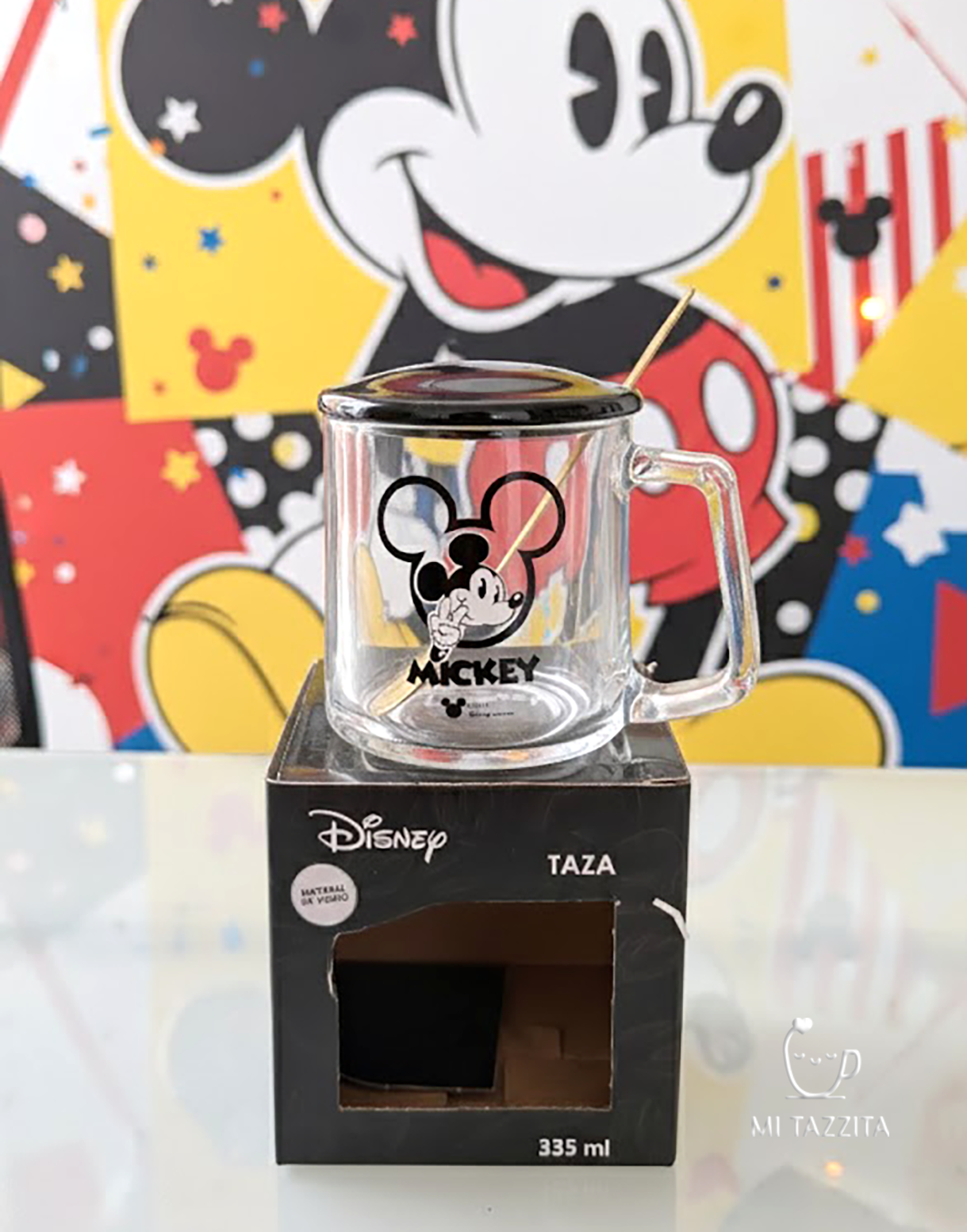 Taza Transparente de Mickey Mouse - Tazas Mickey & Minnie Mouse