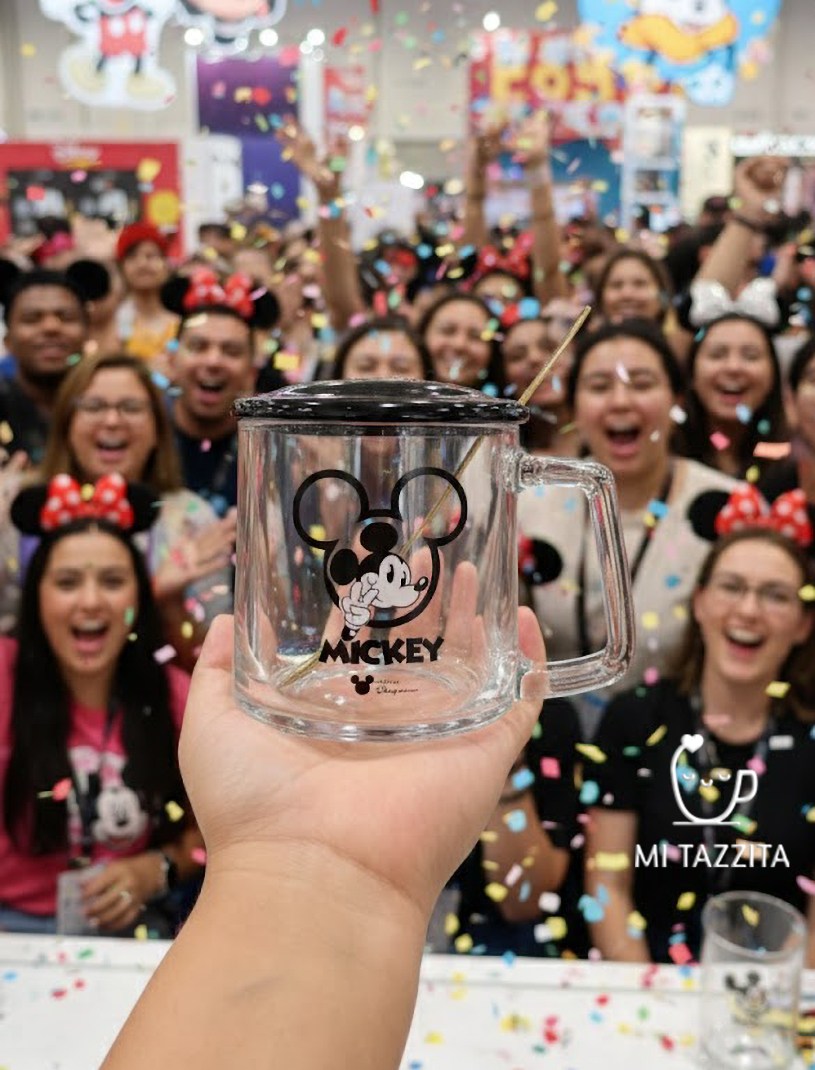 Taza Transparente de Mickey Mouse - Tazas Mickey & Minnie Mouse