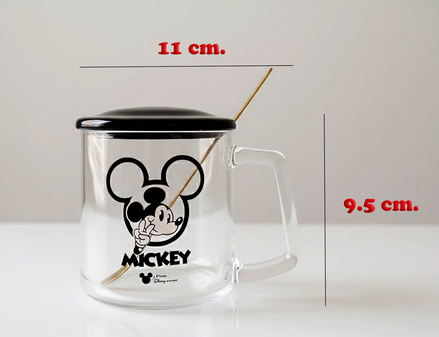 Taza Transparente de Mickey Mouse - Tazas Mickey & Minnie Mouse