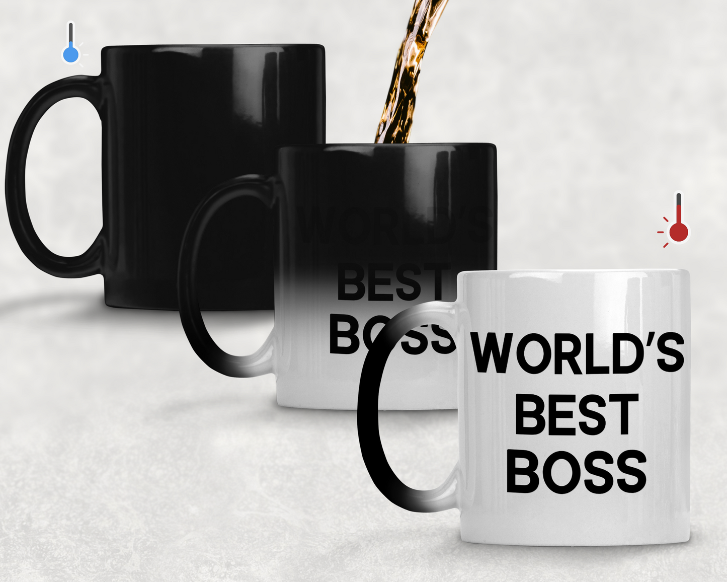 Taza World's Best Boss- Taza Mágica 11 oz - Taza de The Office- Tazas de series