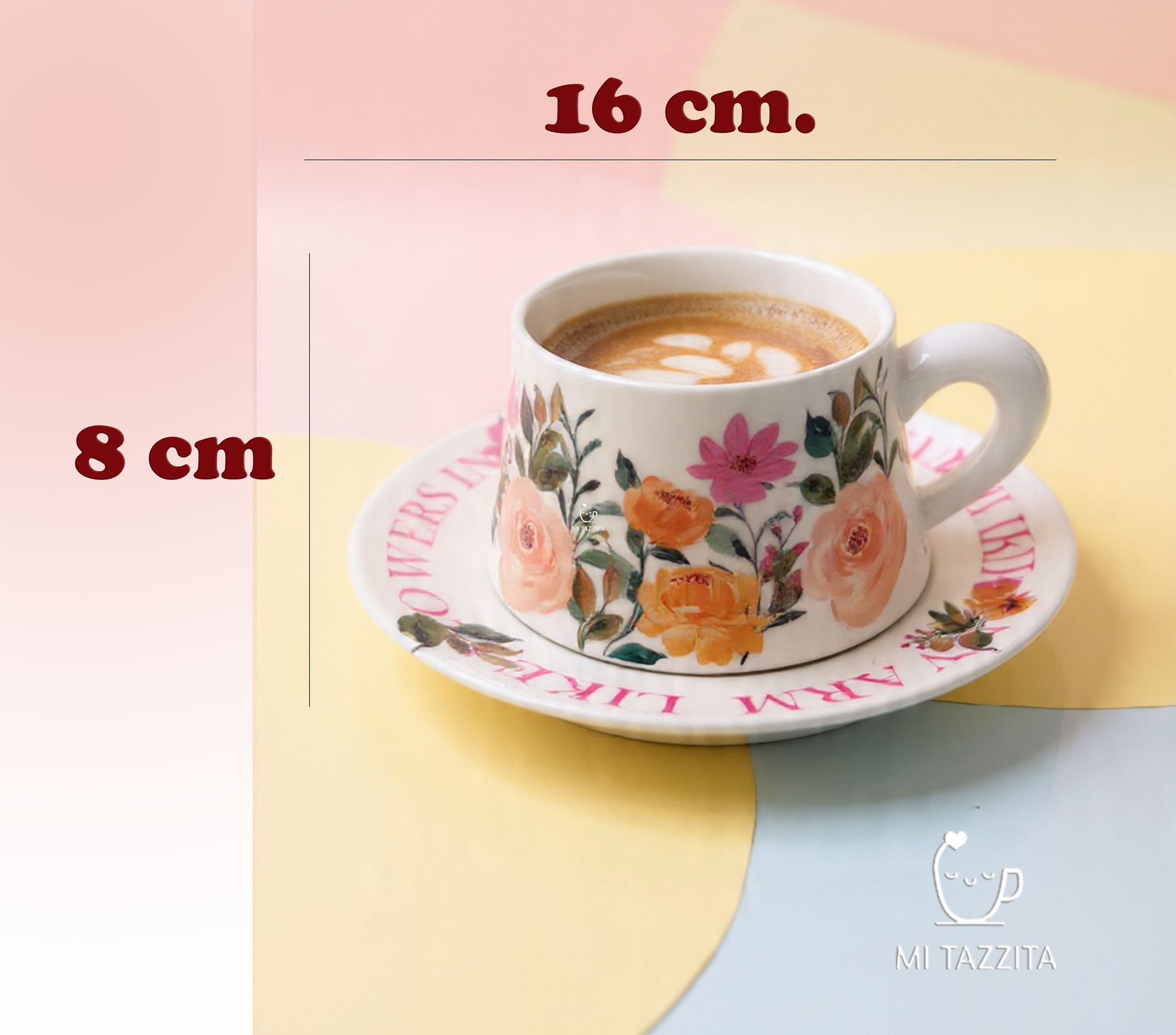 Taza con Diseño Floral  - Tazas para Ellas