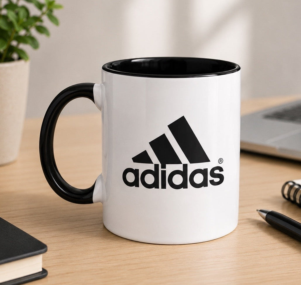 Taza con tu Logo | Tazas Personalizadas Corporativas | Taza Blanca y Negra de 11 oz