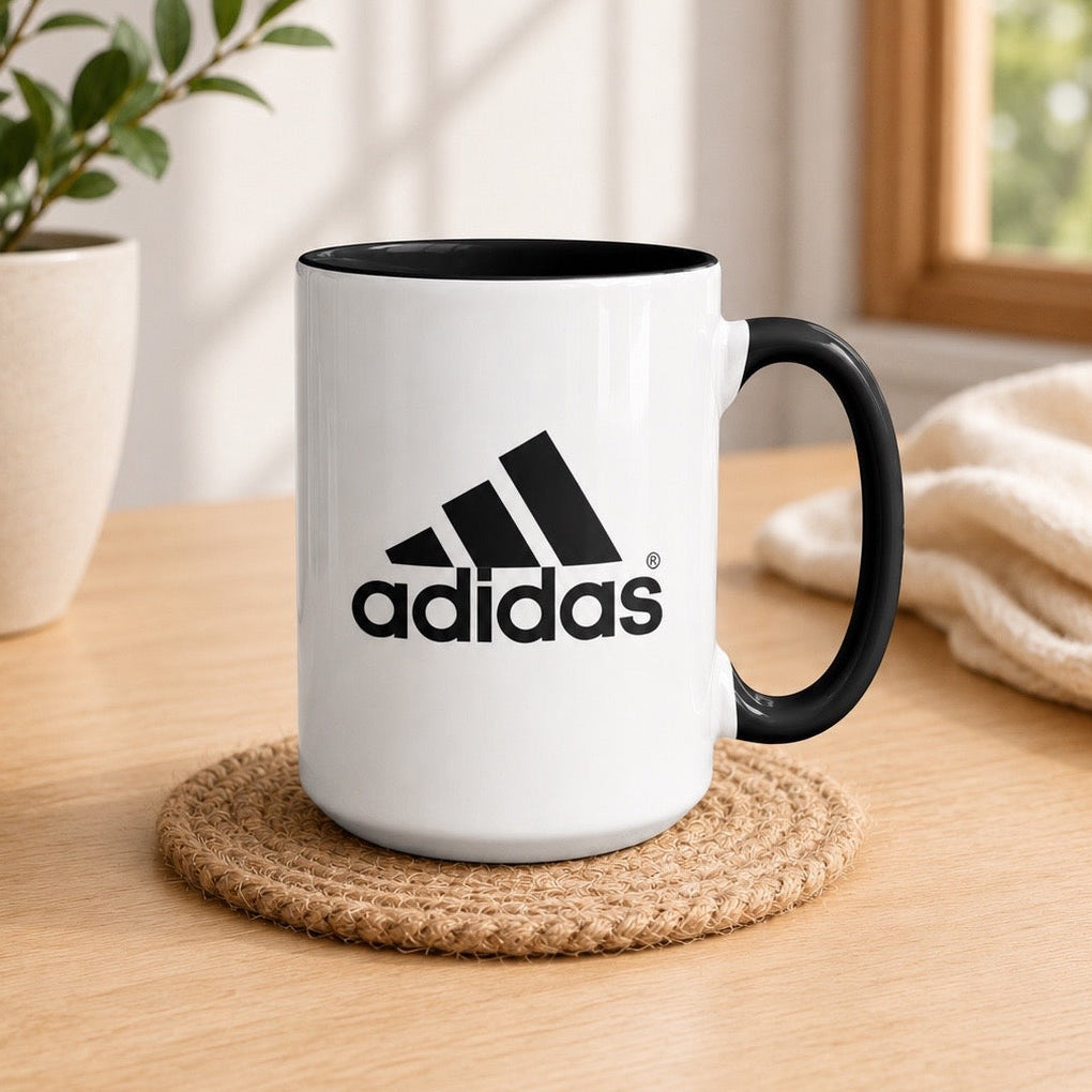 Taza con tu Logo | Tazas Personalizadas Corporativas | Taza Blanca y Negra de 15 oz