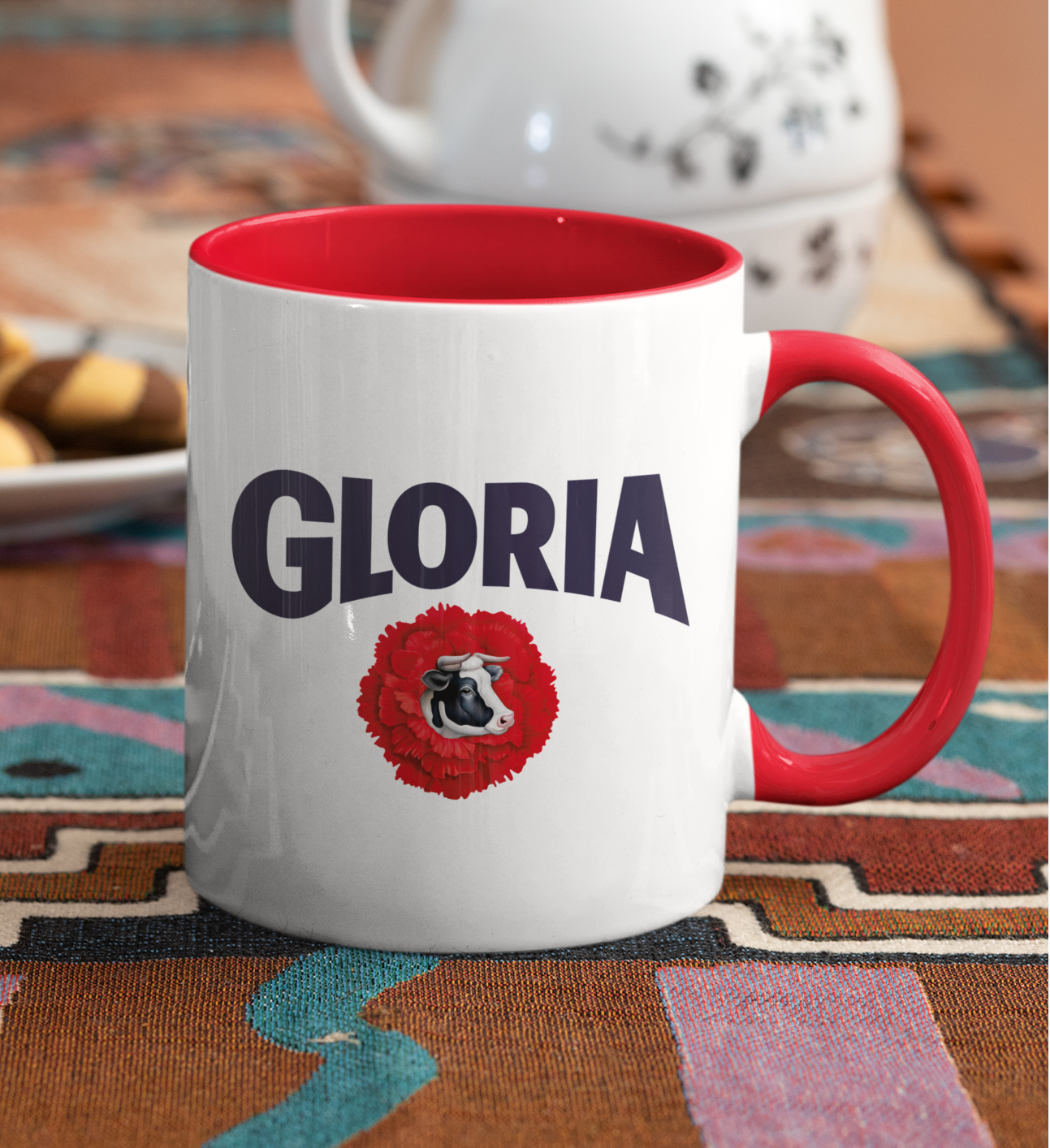 Taza con tu Logo | Tazas Personalizadas Corporativas | Taza Blanca y Roja de 11 oz