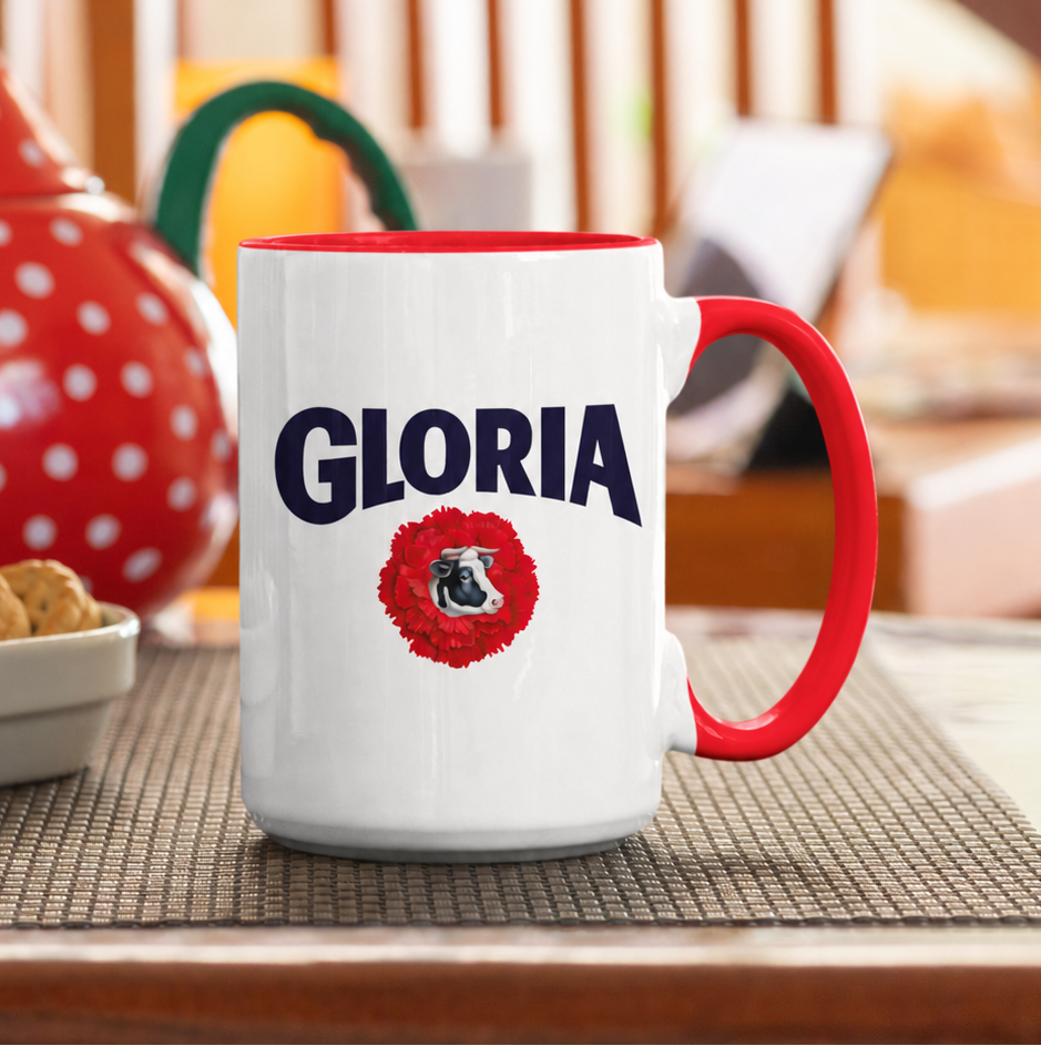 Taza con tu Logo | Tazas Personalizadas Corporativas | Taza Blanca y Roja de 15 oz