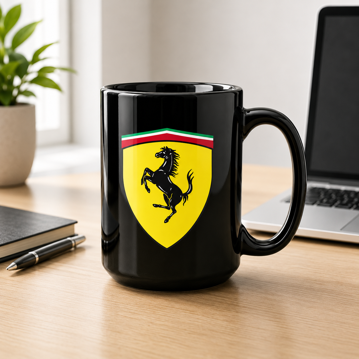 Taza con tu Logo | Tazas Personalizadas Corporativas | Taza Negra de 15 oz