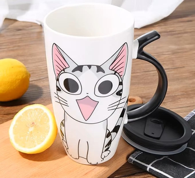 Taza de Gatito Chi con Tapa - Taza Gatos