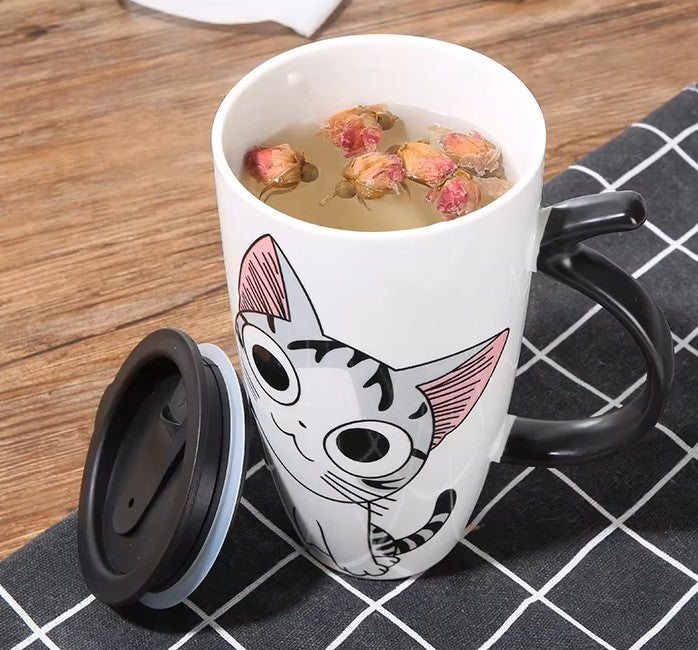 Taza de Gatito Chi con Tapa - Taza Gatos