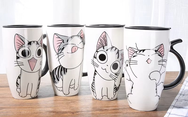 Taza de Gatito Chi con Tapa - Taza Gatos
