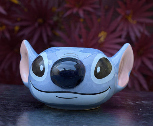 Taza de Stitch Sonriente en 3D - Tazas Lilo & Stitch