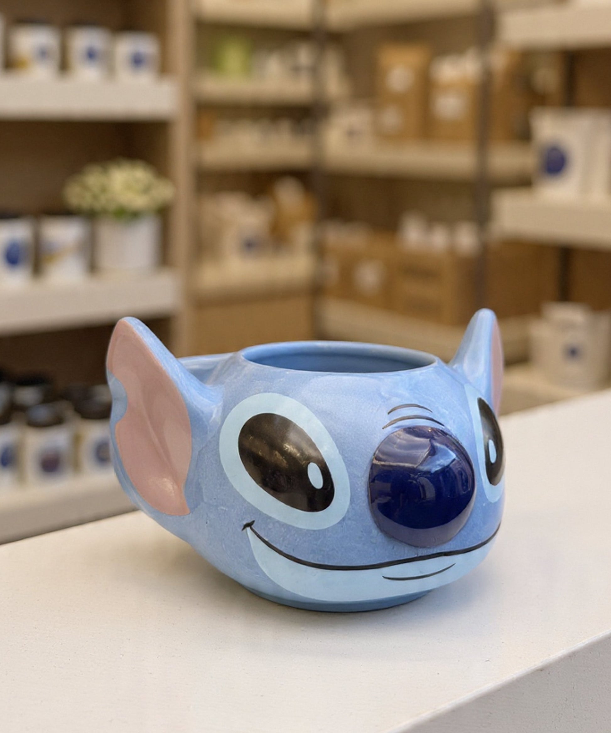 Taza de Stitch Sonriente en 3D - Tazas Lilo & Stitch