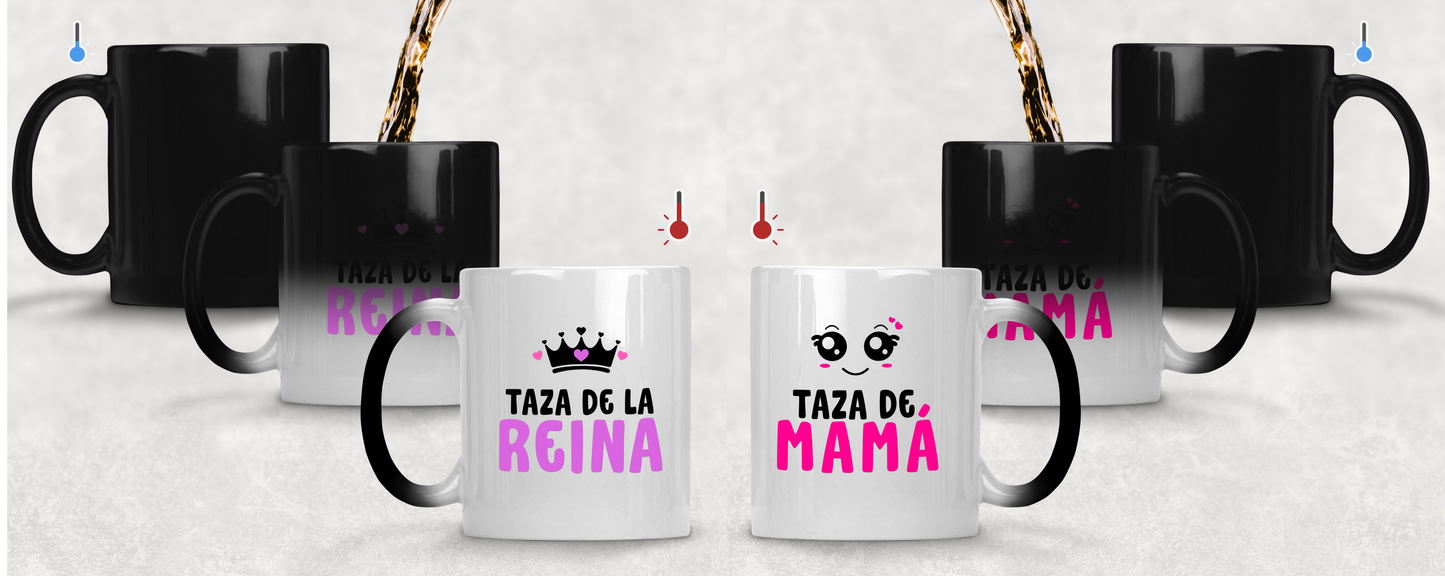 Taza de la Reina, Taza de Mamá | Tazas Día de la Madre - Tazas para Mamá - Taza Mágica de 11 oz
