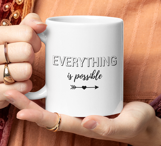 Taza Everything is Possible - Taza Frase Motivadora