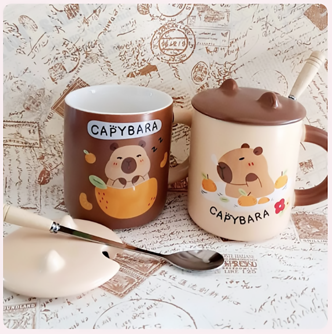 Tazas Capibara Kawaii - Tazas de Capibara - Tazas para Niños & Niñas 