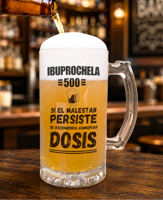 Chop Cervecero Ibuprochela 500 | Chop Cervecero Papá | Chop Transparente