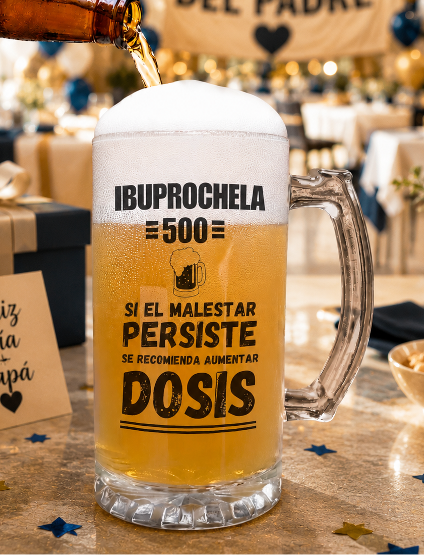 Chop Cervecero Ibuprochela 500 | Chop Cervecero Papá | Chop Transparente