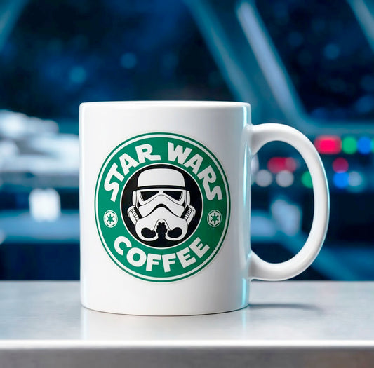 Taza Star Wars Coffee | Taza Star Wars | Taza Blanca de 11 oz
