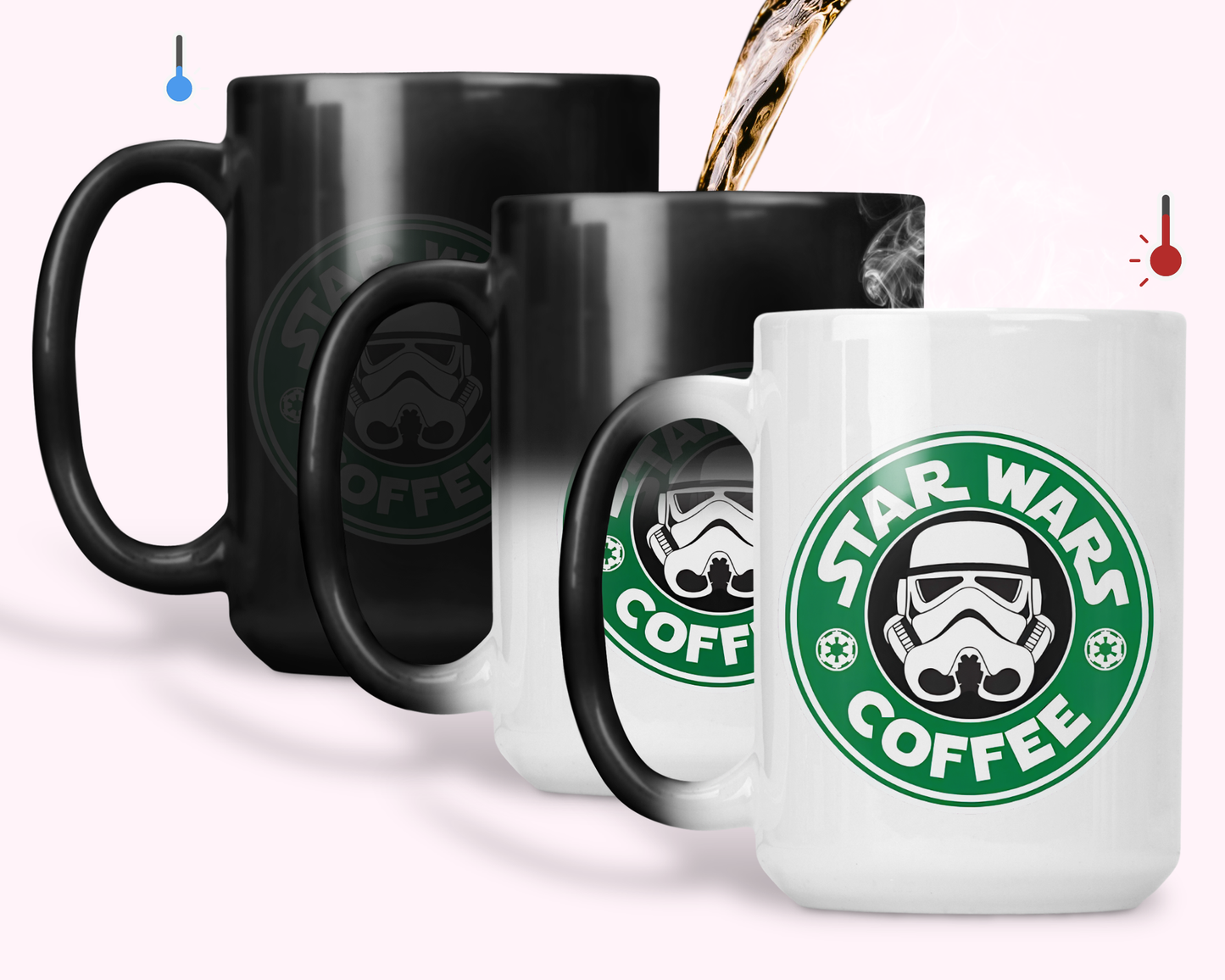 Taza Star Wars Coffee | Taza Star Wars | Taza Mágica de 15 oz