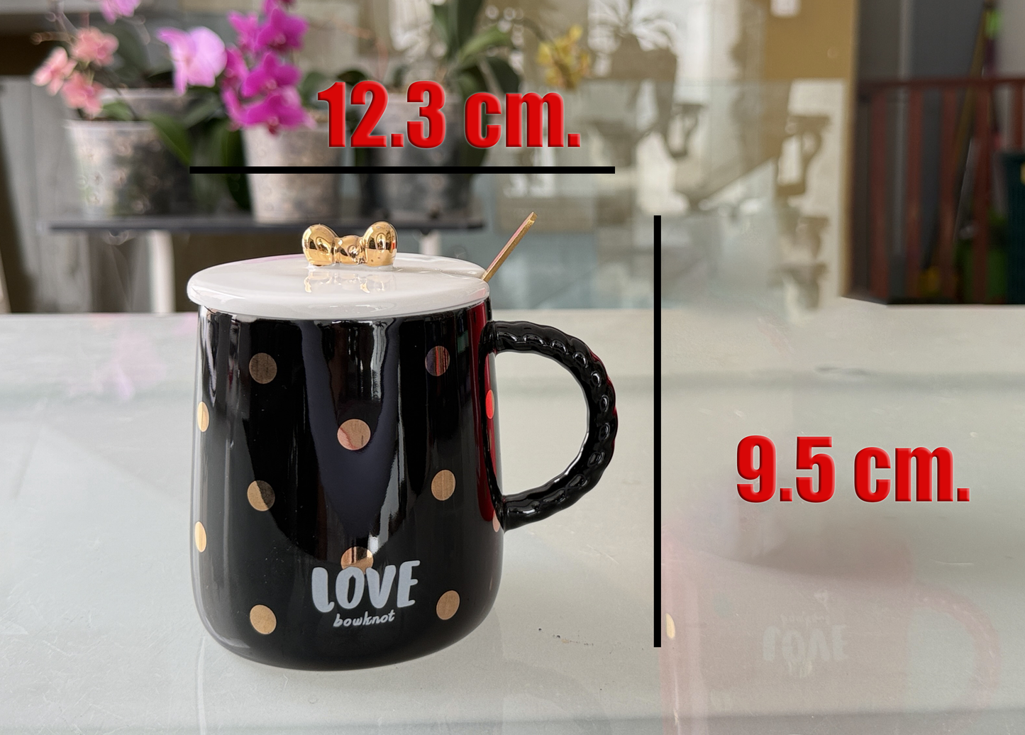 Taza Love con Tapa y Cucharita