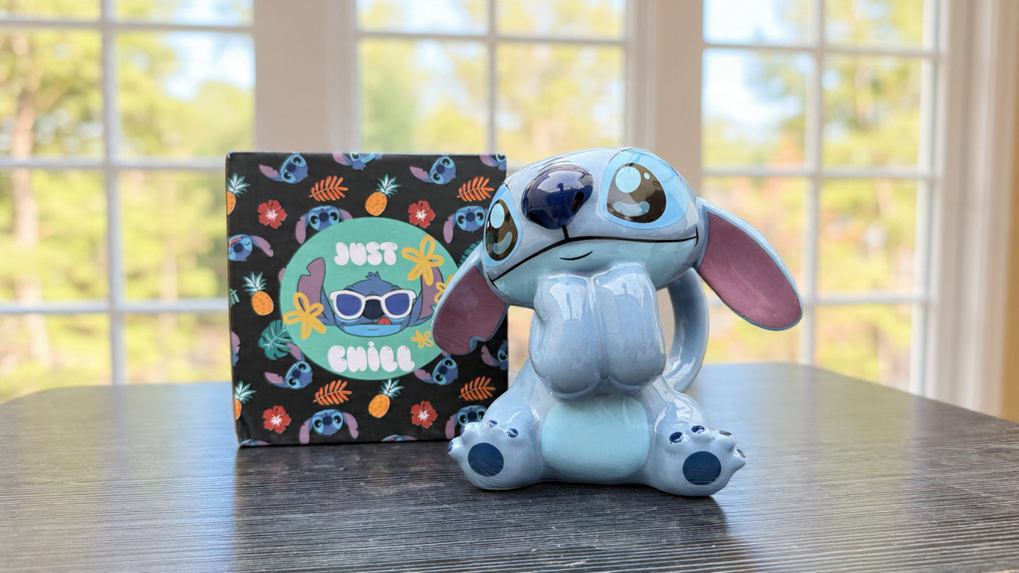 Taza Stitch Tierno Cuerpo Completo | Tazas Lilo & Stitch