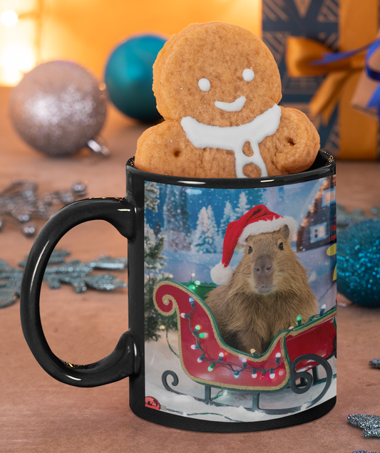 Taza Capibara Navidad  Taza Navidad Taza Navideña
