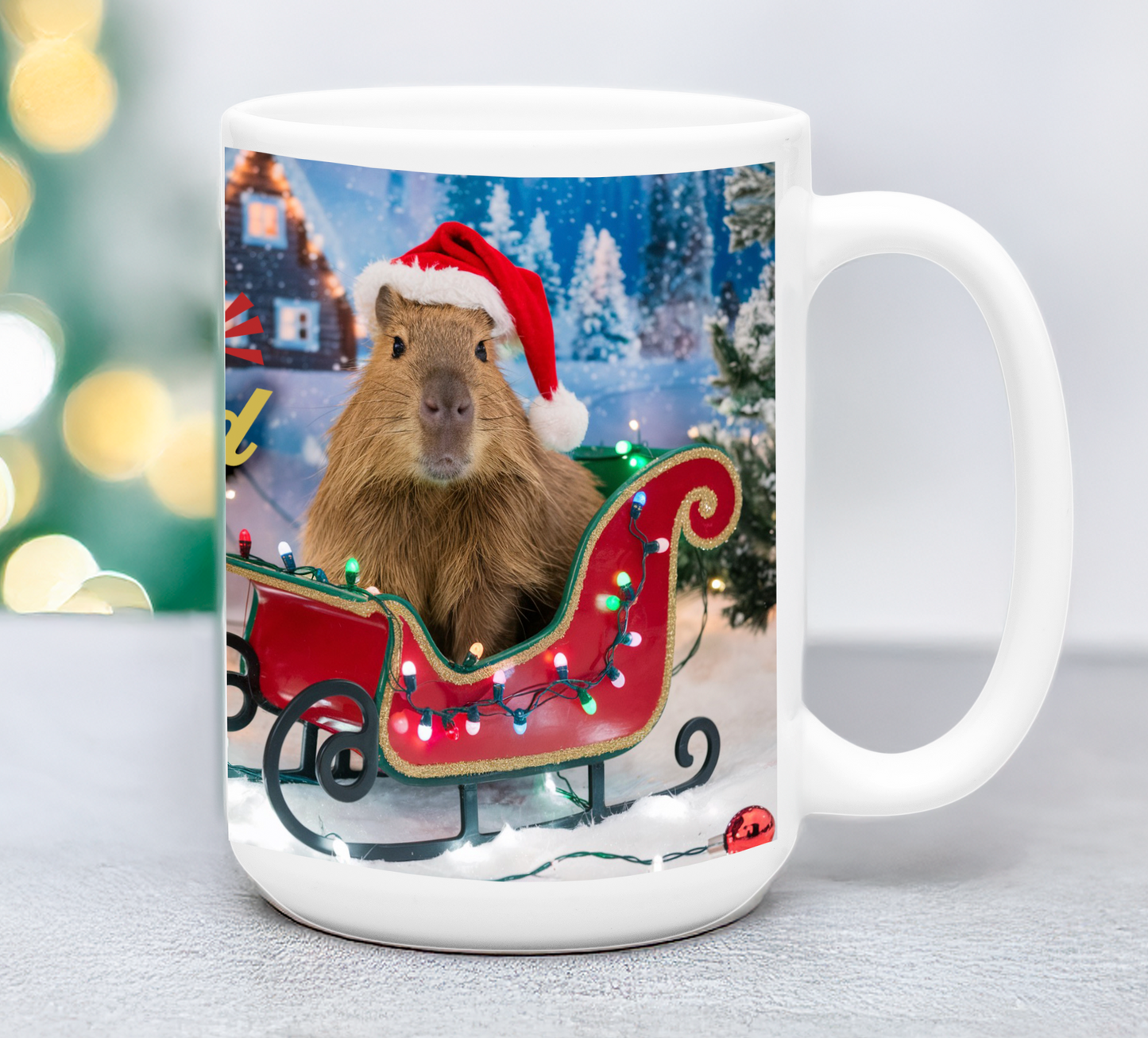 Taza Capibara Navidad Taza Navidad Taza Navideña