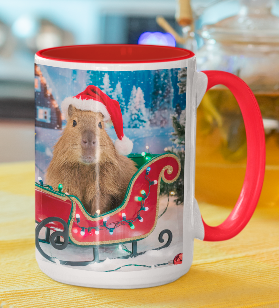 Taza Capibara Navidad Taza Navidad Taza Navideña