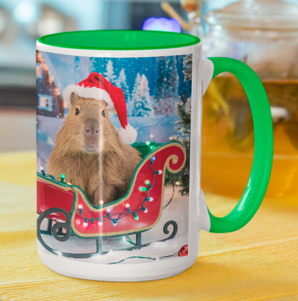 Taza Capibara Navidad  Taza Navidad Taza Navideña